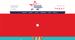Desktop Screenshot of cincinnatigymnastics.com